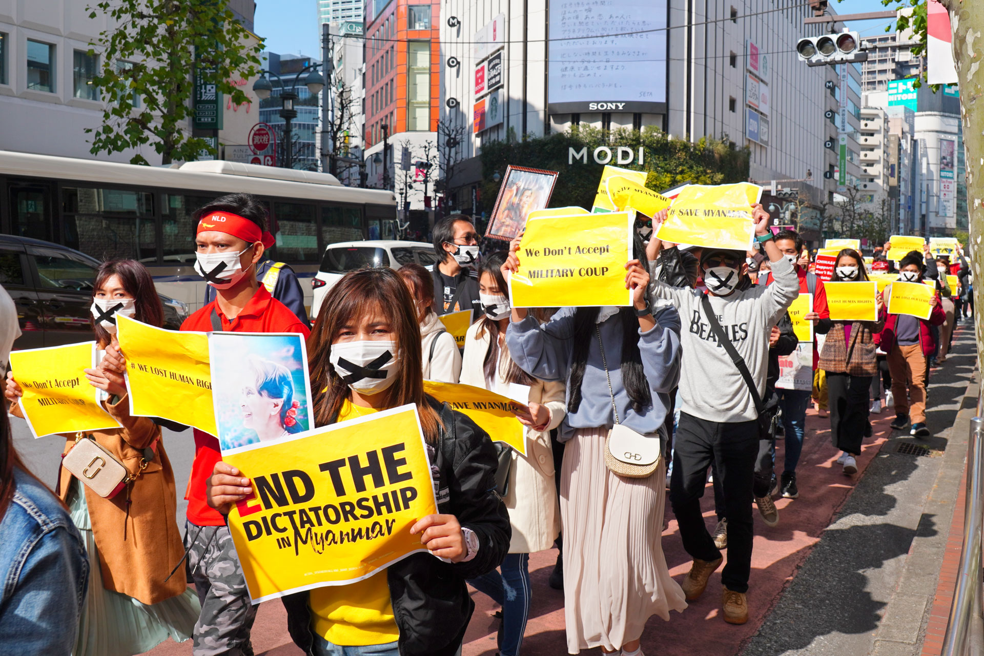 Protester’s March in Tokyo